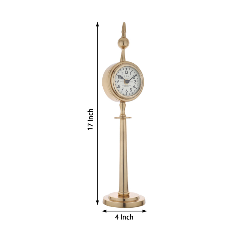 Majestic Spire Clock Gold