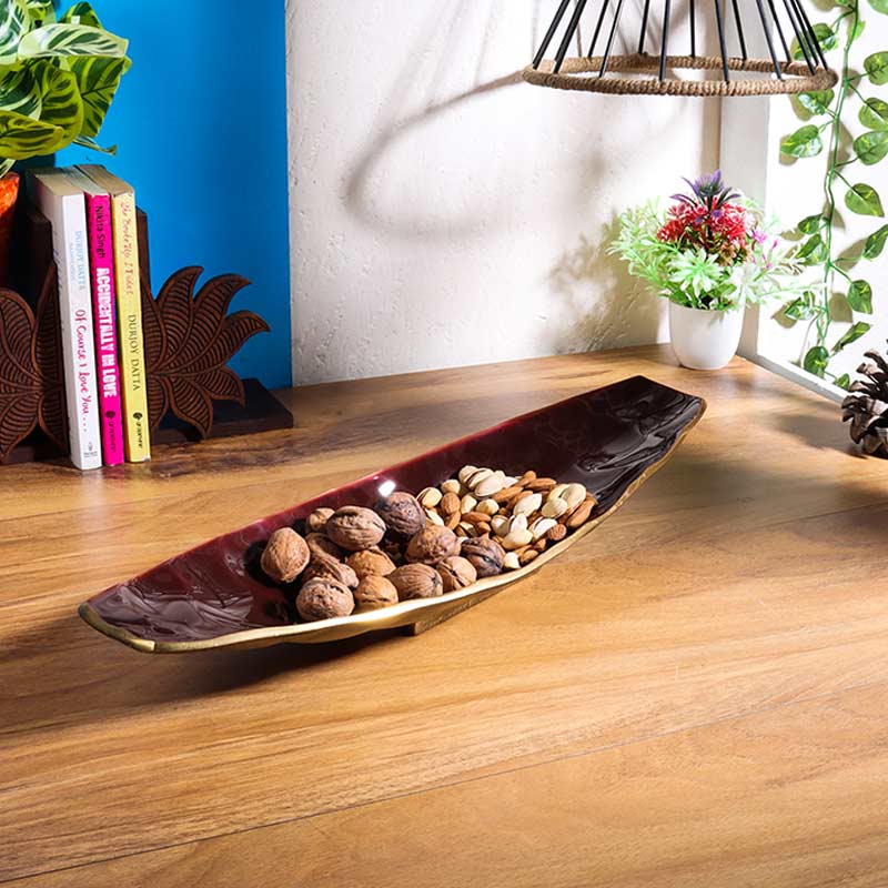 Serving Tray Gold | Multiple Colors Maroon