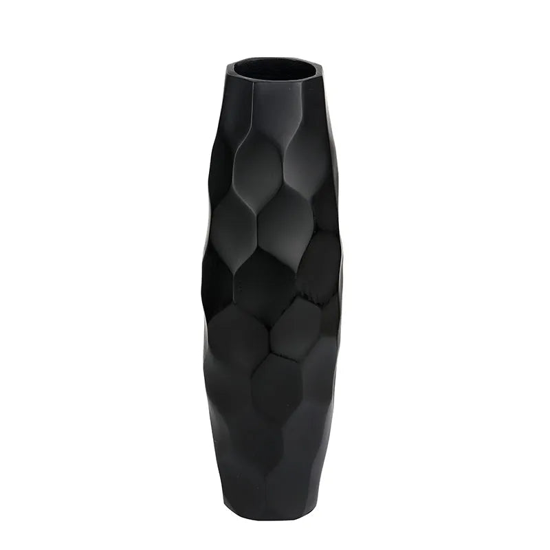 Unique Black Oval Vase Default Title