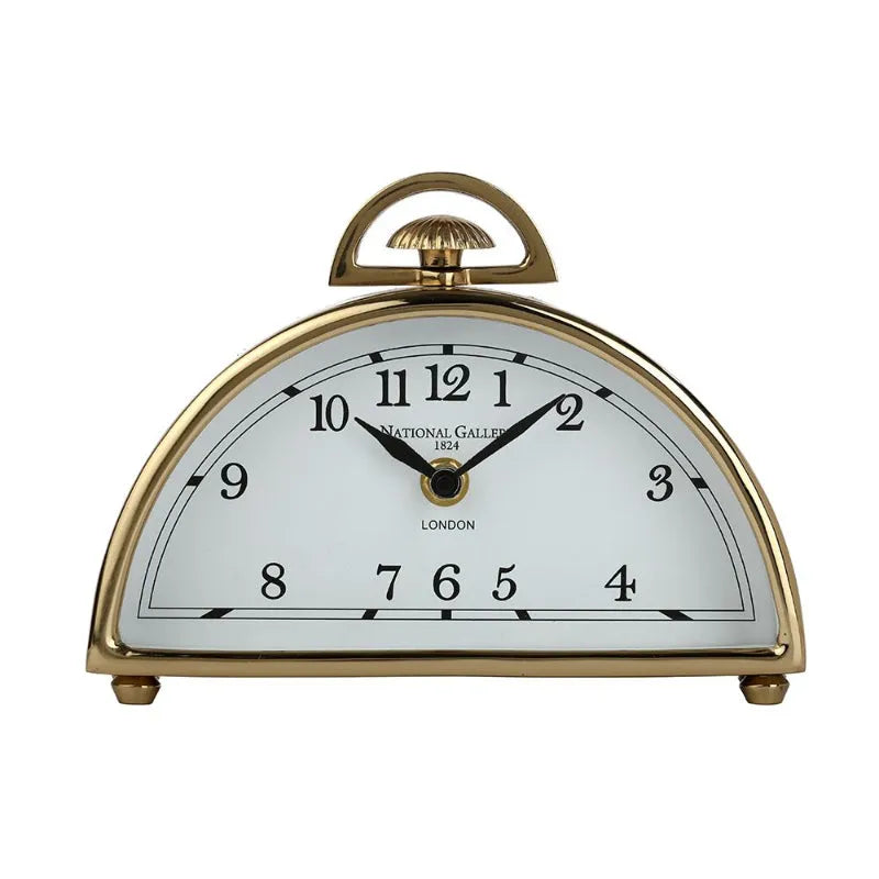 Luna Desk Table Clock in Gold Default Title