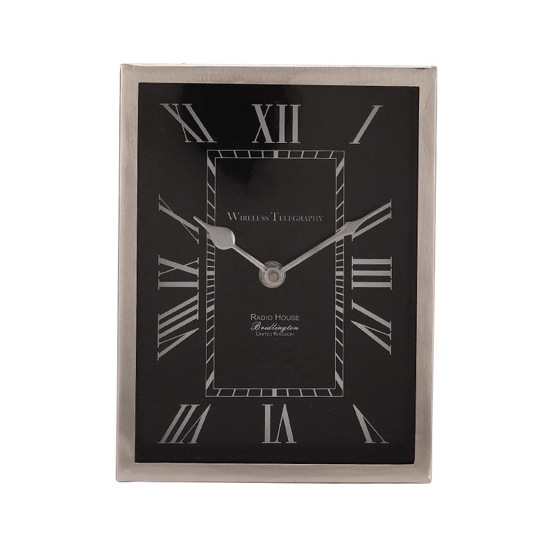 The Artistic Framed Table Clock | Multiple Colors Silver