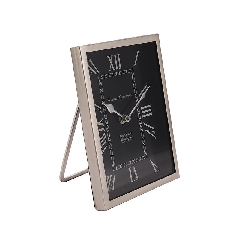 The Artistic Framed Table Clock | Multiple Colors Silver