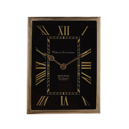 The Artistic Framed Table Clock | Multiple Colors Gold