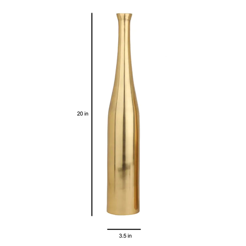 Beautiful Design Champagne Large Bottle Vase Without Flower | 4 x 20 inches