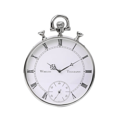 Deviating Seconds Silver Wall Clock Default Title