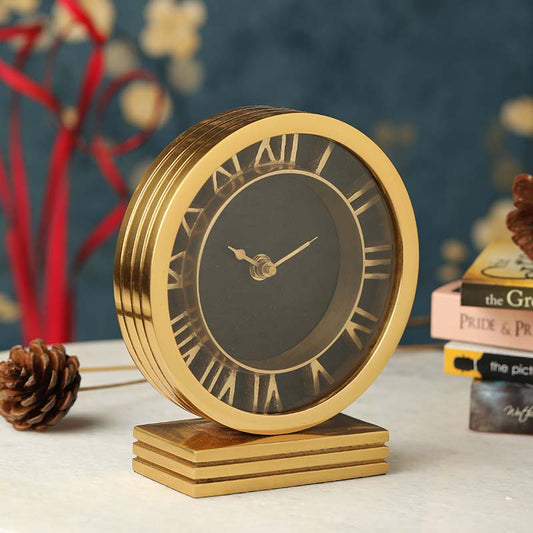 The Timepiece Table Clock | Multiple Colors Gold