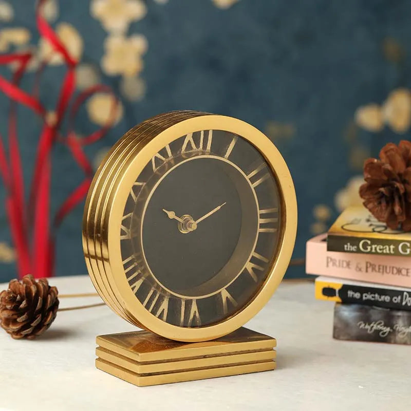 The Timepiece Table Clock | Multiple Colors Gold