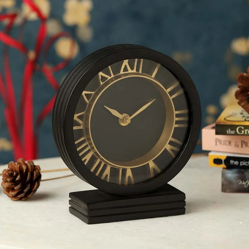 The Timepiece Table Clock | Multiple Colors Black