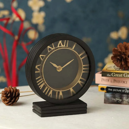 The Timepiece Table Clock | Multiple Colors Black