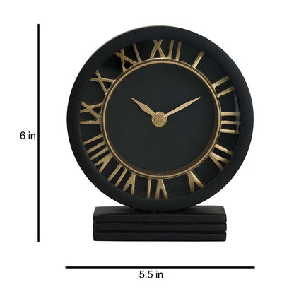 The Timepiece Table Clock | Multiple Colors Black