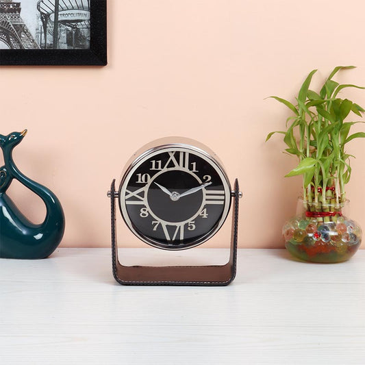Genuine Leather Table clock | Multiple Colors