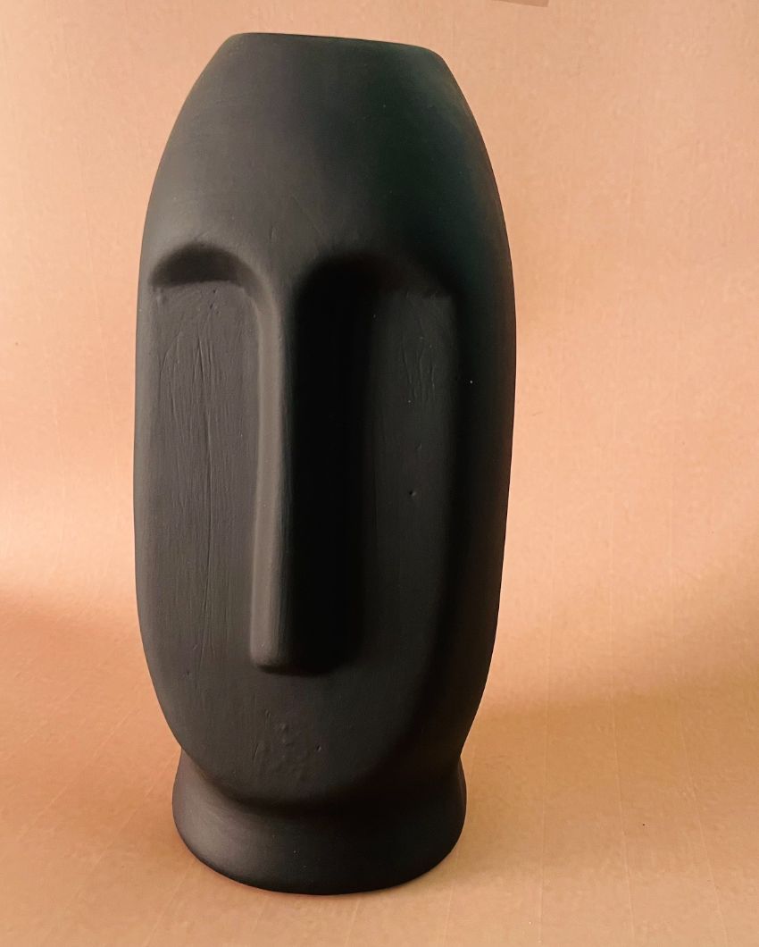Black Face Ceramic Vase