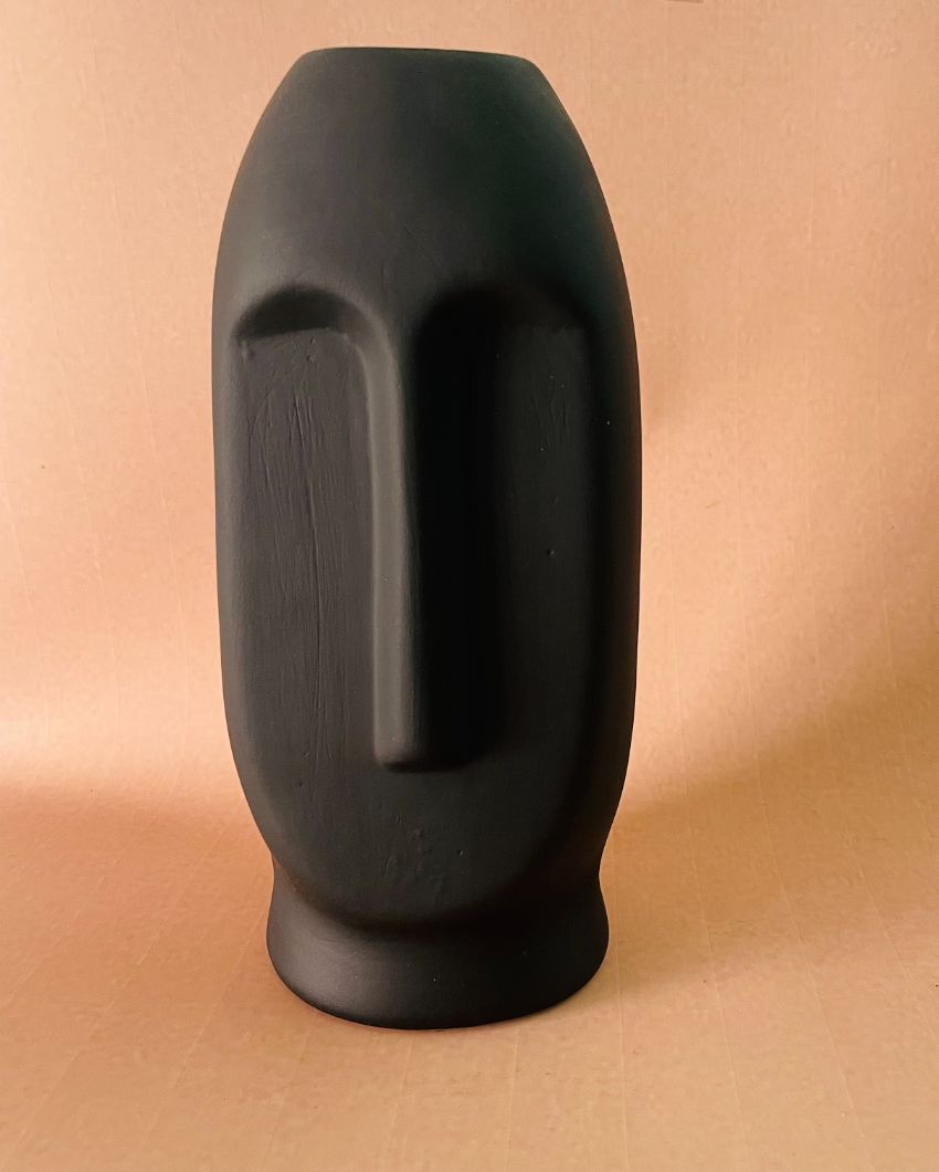 Black Face Ceramic Vase