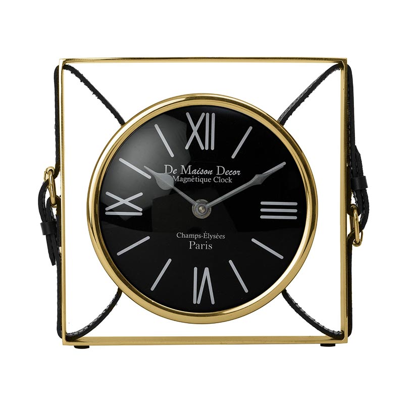 Timeless Straps Table Clock | Multiple Colors Gold