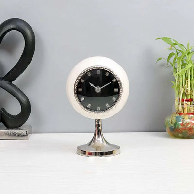 Circular Globe Table Clock | 7 x 7 x 11 inches