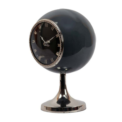 Circular Globe Table Clock | Multiple Colors | 7 x 7 x 11 inches