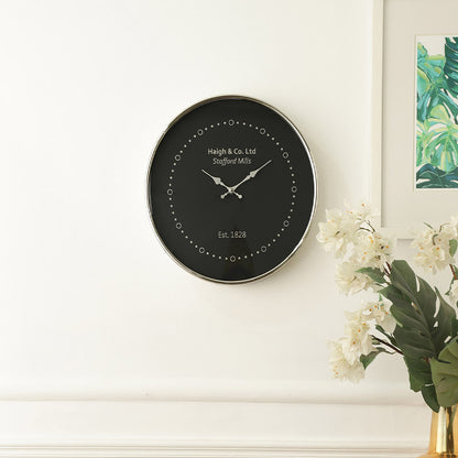 Eclipse Shine Wall Clock | Multiple Colors Silver