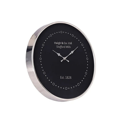 Eclipse Shine Wall Clock | Multiple Colors Silver