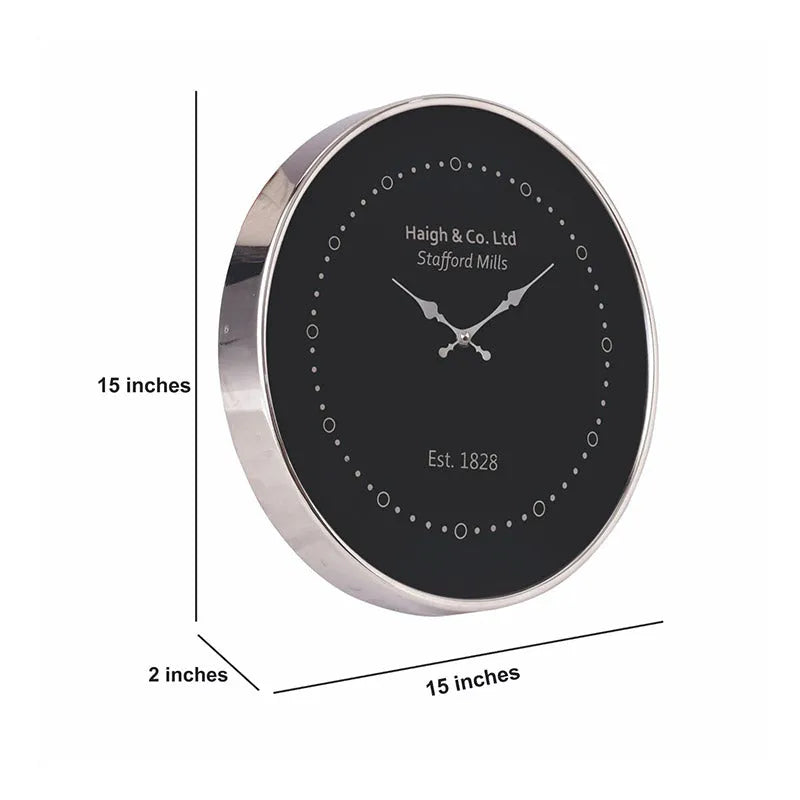 Eclipse Shine Wall Clock | Multiple Colors Silver