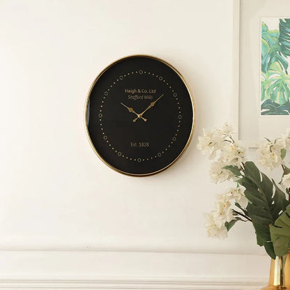 Eclipse Shine Wall Clock | Multiple Colors Gold