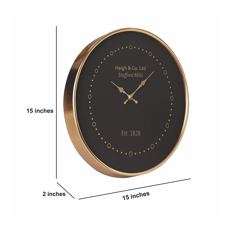 Eclipse Shine Wall Clock | Multiple Colors Gold