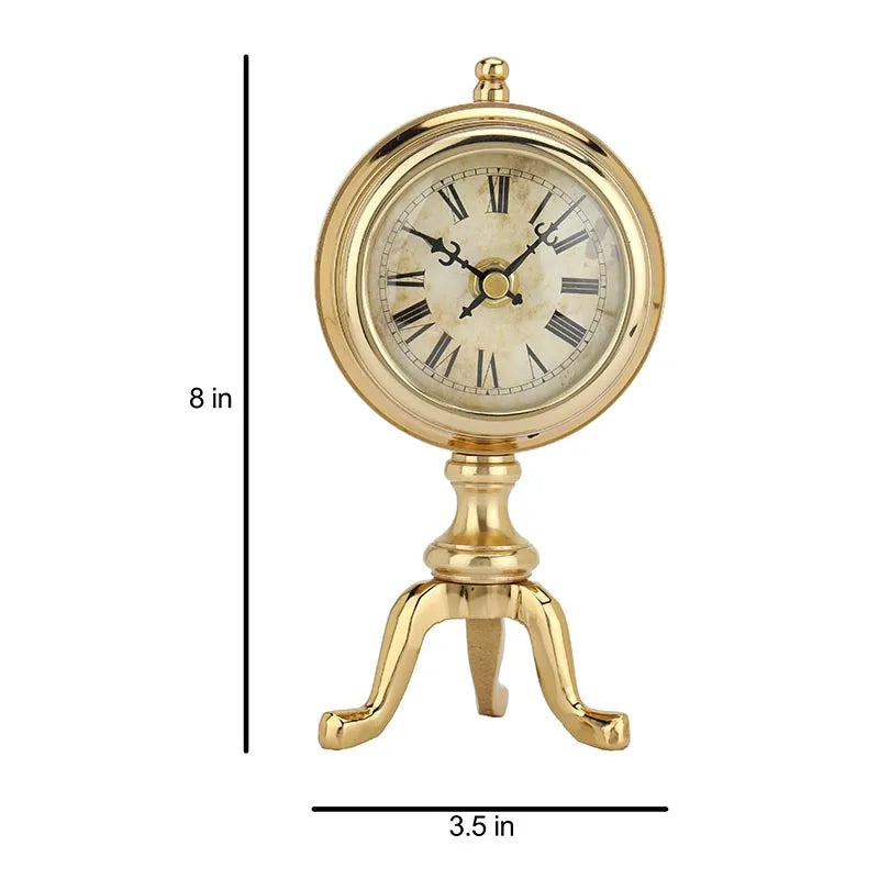 Artistic Chrono Table Clock | Multiple Colors Gold