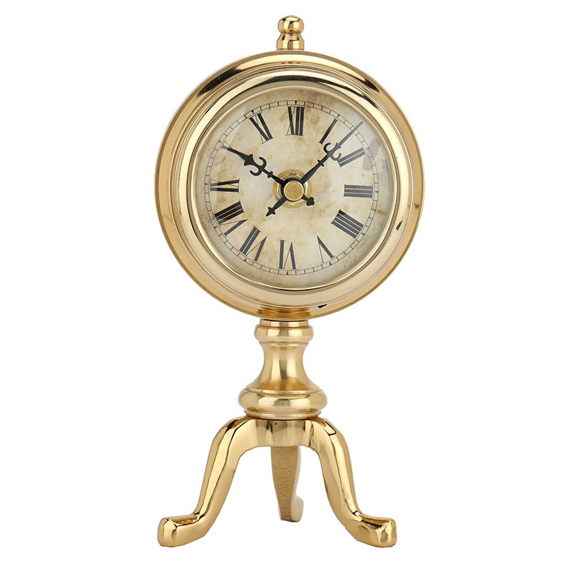 Artistic Chrono Table Clock | Multiple Colors Gold