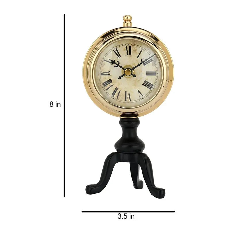 Artistic Chrono Table Clock | Multiple Colors Black