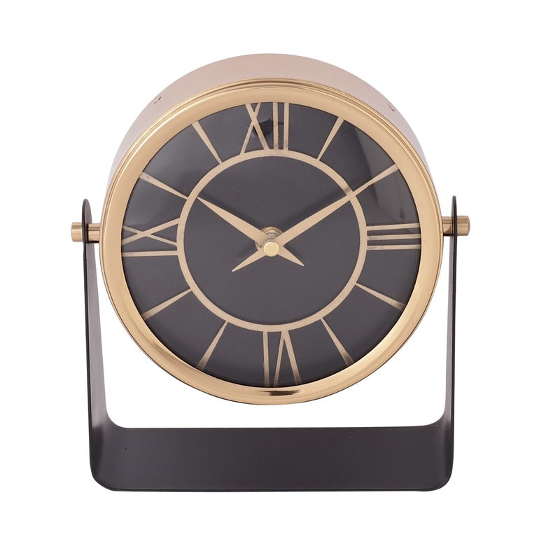 Mitsuki Iron Table Clock | Multiple Colors Gold