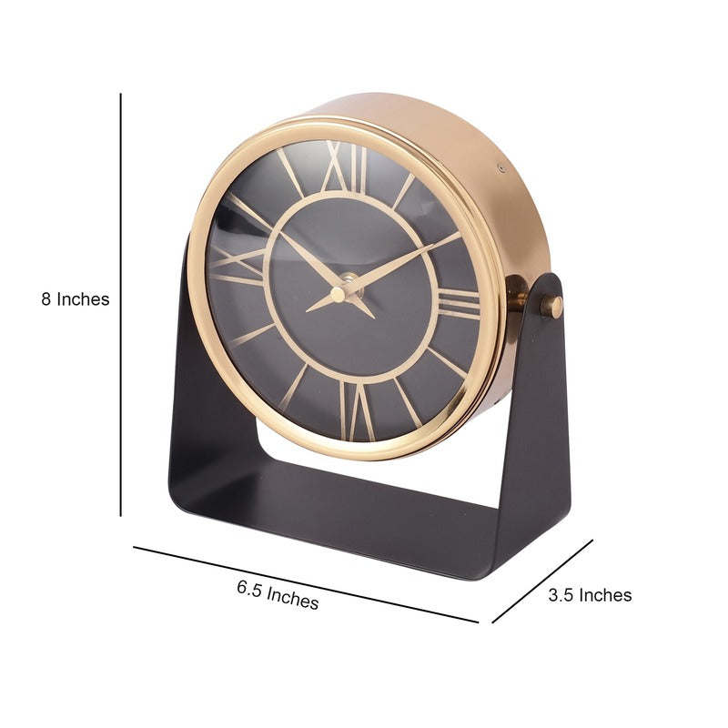 Mitsuki Iron Table Clock | Multiple Colors Gold