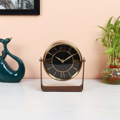 Mitsuki Iron Table Clock | 6.5 x 3.5 x 8 inches