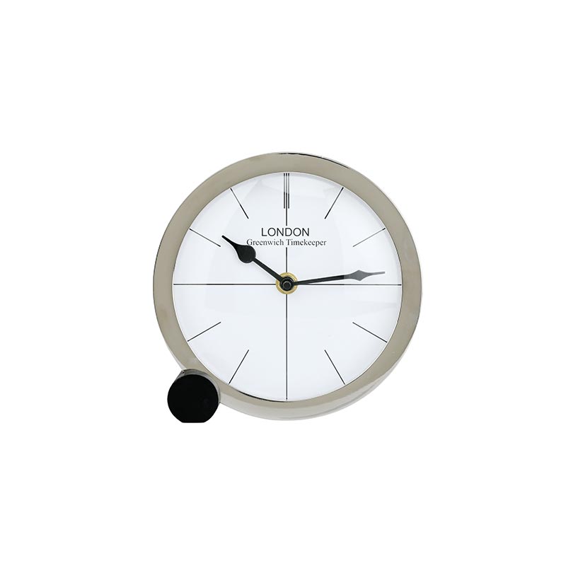 Langston Table Clock | Multiple Colors Silver