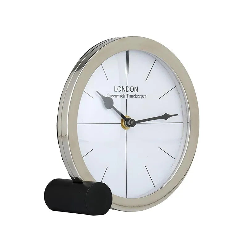 Langston Table Clock | Multiple Colors Silver