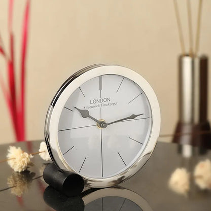 Langston Table Clock | Multiple Colors Silver