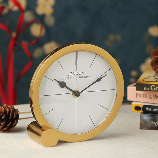 Langston Table Clock | Multiple Colors Gold