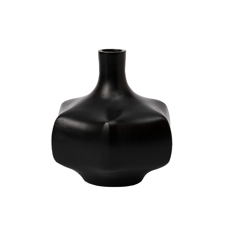 Verdant Metal Vase | Multiple Colors Black