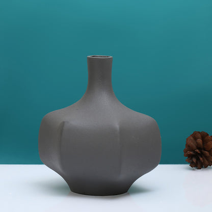 Verdant Metal Vase | Multiple Colors Grey