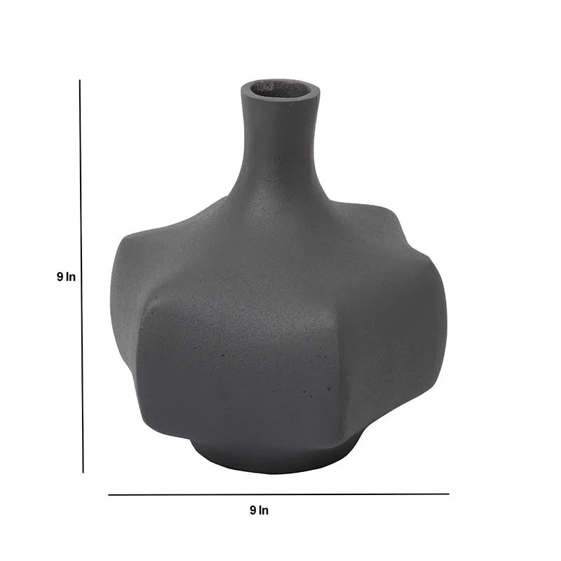 Verdant Metal Vase | Multiple Colors Grey