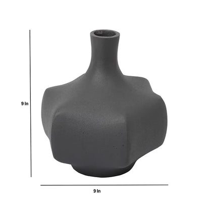 Verdant Metal Vase | Multiple Colors Grey