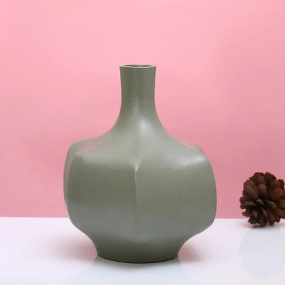 Verdant Metal Vase | Multiple Colors Green