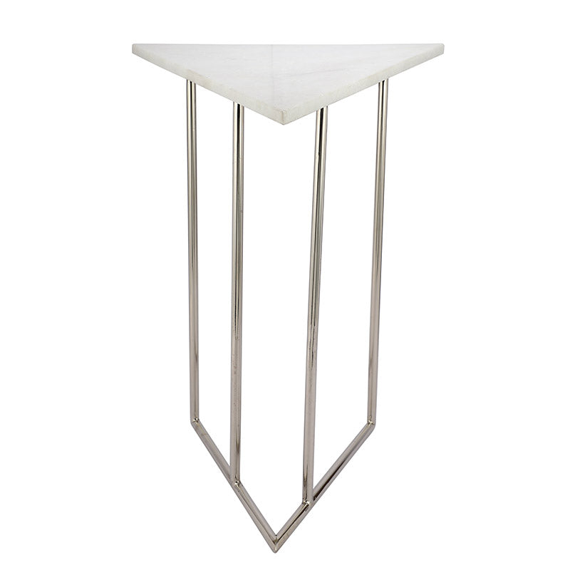 Marbled Steel Triangle Nesting Tables | Set of  2 | Multiple Colors