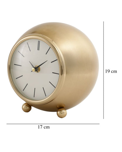 Seraphic Veil Gold Luxury Iron Desk Clock | 7 x 8 inches