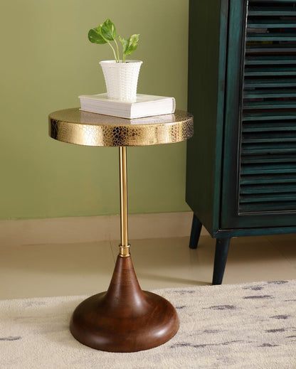 Sleek Aluminium Accent Side Table | 10 x 23 inches