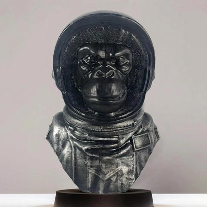 Astro Monkey Ceramic Statue