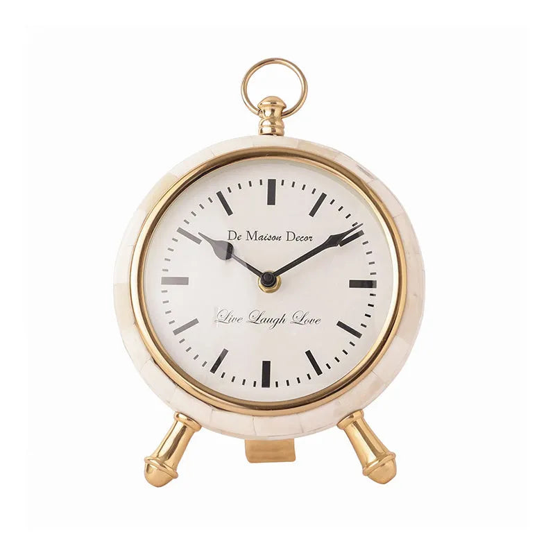 Bone Framed Table Clock Default Title