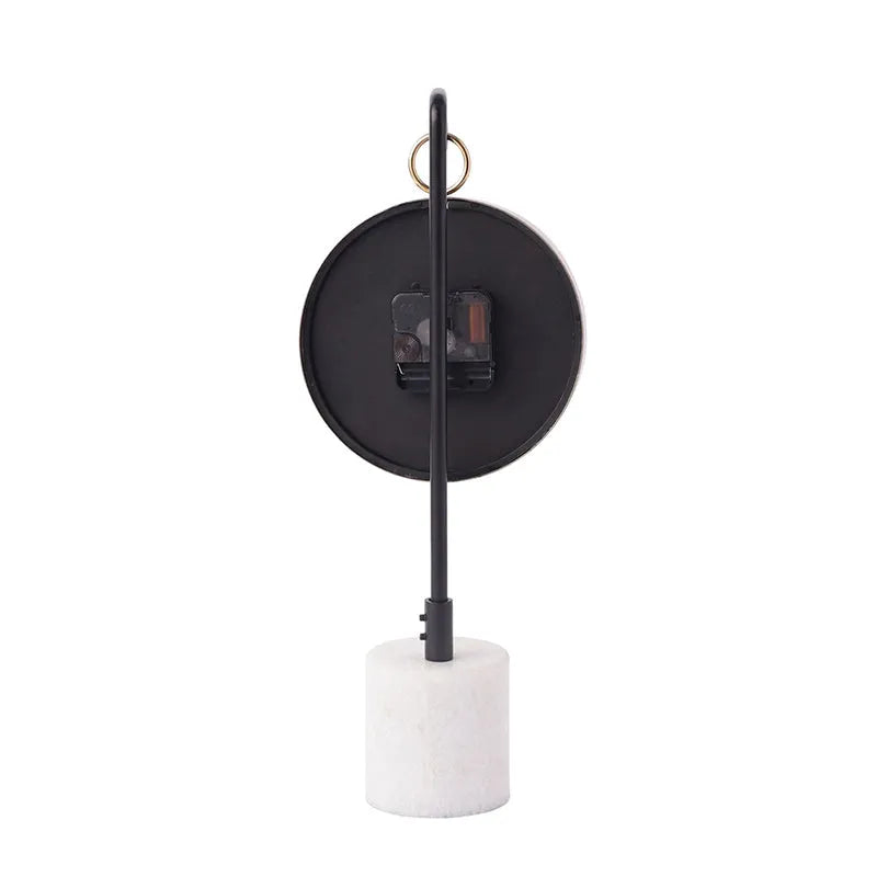 Suspended Marble Time Keeper Table Clock | Multiple colors Gold