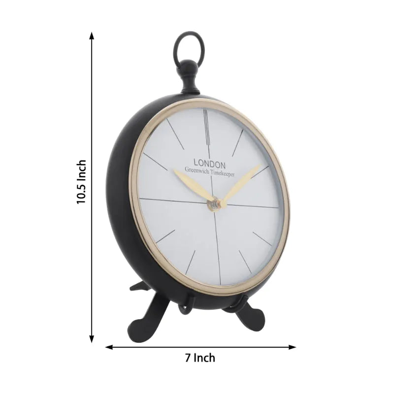 Regal Standpoint Table Clock Black