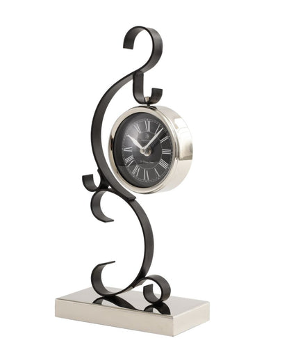 Stellar Mirage Modern Iron Desk Clock | 7 x 4 x 15 inches