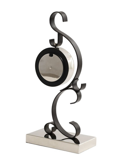 Stellar Mirage Modern Iron Desk Clock | 7 x 4 x 15 inches