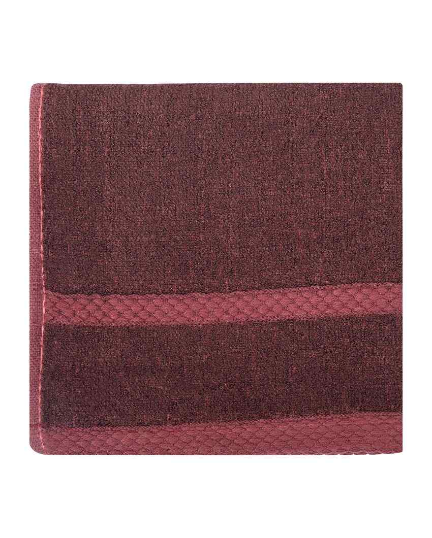 Bamboo Zero Twist Face Towel | 450 GSM Dark Red